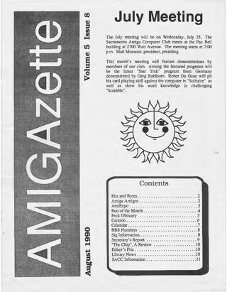 AmigaZette - 1990-08 cover